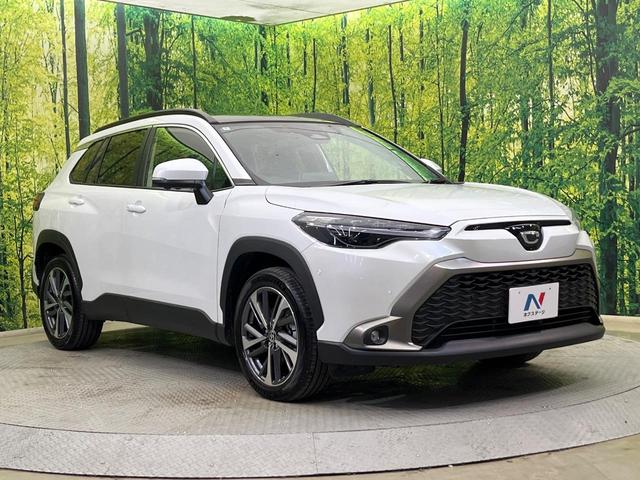 カローラクロス ハイブリッド　Ｚ　４ＷＤ　パノラマルーフ　寒冷地仕様　純正１０．５型ナビ　全周囲カメラ　トヨタチームメイト　ディスプレイオーディオ＋　レーダークルーズ　禁煙車　電動リアゲート　パワーシート　ドラレコ　コーナーセンサー（17枚目）