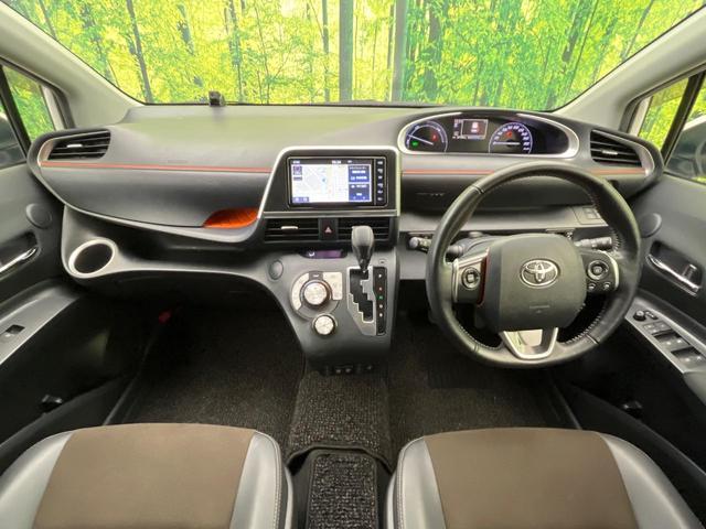 シエンタ ハイブリッドＧ　クエロ　両側電動ドア　純正ナビ　全周囲カメラ　衝突被害軽減システム　禁煙車　ハーフレザーシート　ドラレコ　ＨＤＭＩ接続　ＬＥＤヘッド　ビルトインＥＴＣ　クルコン　純正ＯＰ１６インチＡＷ　Ｂｌｕｅｔｏｏｔｈ（2枚目）