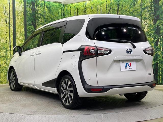 シエンタ ハイブリッドＧ　クエロ　両側電動ドア　純正ナビ　全周囲カメラ　衝突被害軽減システム　禁煙車　ハーフレザーシート　ドラレコ　ＨＤＭＩ接続　ＬＥＤヘッド　ビルトインＥＴＣ　クルコン　純正ＯＰ１６インチＡＷ　Ｂｌｕｅｔｏｏｔｈ（25枚目）