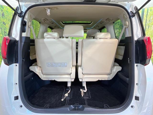 アルファードハイブリッド Ｇ　Ｆパッケージ　４ＷＤ　サンルーフ　フリップダウンモニター　両側電動ドア　純正１０．５型ナビ　バックカメラ　衝突被害軽減　レーダークルーズ　電動リアゲート　ベージュ革シート　ドラレコ　コーナーセンサー（33枚目）