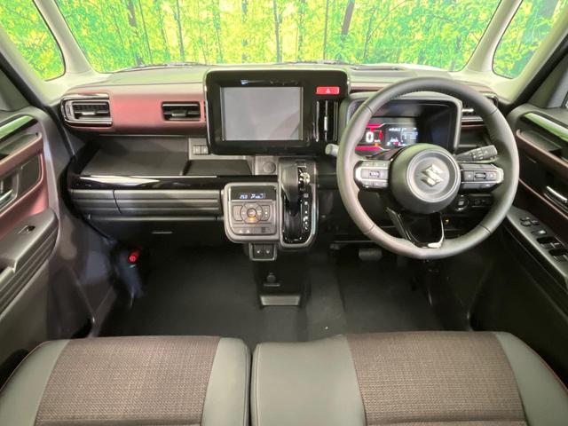 スペーシアカスタム ハイブリッドＸＳ　届出済未使用車　両側電動ドア　衝突被害軽減システム　レーダークルーズ　ヘッドアップディスプレイ　シーケンシャルウィンカー　マルチユースフラップ　純正１５インチＡＷ　車線逸脱警報　シートヒーター（2枚目）