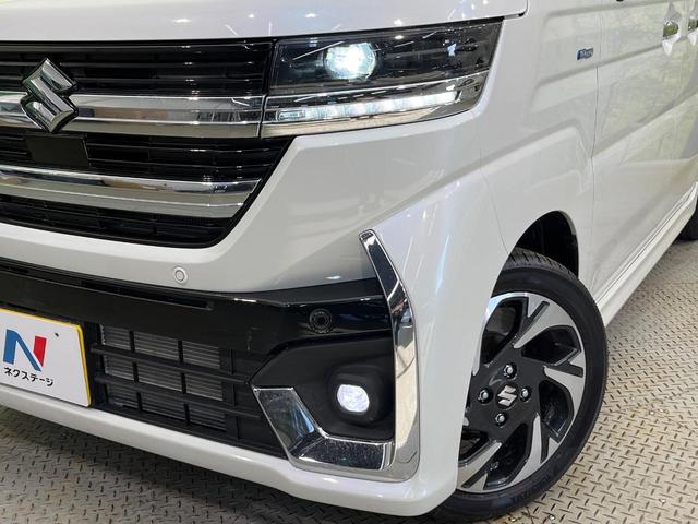 スペーシアカスタム ハイブリッドＸＳ　届出済未使用車　両側電動ドア　衝突被害軽減システム　レーダークルーズ　ヘッドアップディスプレイ　シーケンシャルウィンカー　マルチユースフラップ　純正１５インチＡＷ　車線逸脱警報　シートヒーター（12枚目）