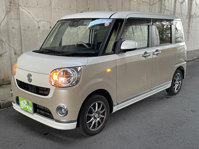 ムーヴキャンバス Ｘメイクアップリミテッド　ＳＡＩＩＩ　４ＷＤ　純正ＳＤナビ・フルセグＴＶ　バックカメラ　両側電動スライドドア　ＬＥＤフォグライト　スマートキープッシュスタート　社外１４インチアルミホイール　ドライブレコーダー　ワンオーナー　禁煙車（10枚目）