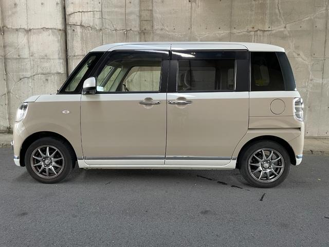 ムーヴキャンバス Ｘメイクアップリミテッド　ＳＡＩＩＩ　４ＷＤ　純正ＳＤナビ・フルセグＴＶ　バックカメラ　両側電動スライドドア　ＬＥＤフォグライト　スマートキープッシュスタート　社外１４インチアルミホイール　ドライブレコーダー　ワンオーナー　禁煙車（11枚目）