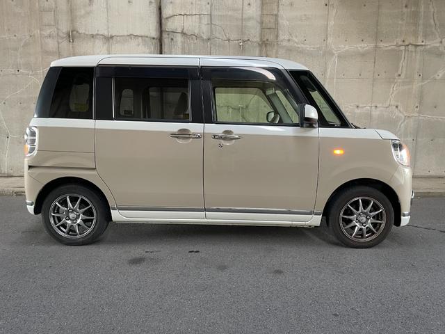 ムーヴキャンバス Ｘメイクアップリミテッド　ＳＡＩＩＩ　４ＷＤ　純正ＳＤナビ・フルセグＴＶ　バックカメラ　両側電動スライドドア　ＬＥＤフォグライト　スマートキープッシュスタート　社外１４インチアルミホイール　ドライブレコーダー　ワンオーナー　禁煙車（15枚目）