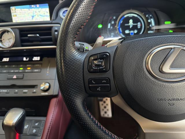 RC RC300h Fスポーツ サンルーフ 純正ナビ フルセグ バックカメラ Silk Blazeリップスポイラー リアディフューザーレザーシート 純正AW ドラレコ ETC LEDヘッドライト ステアリングヒーター BSM(26枚目)