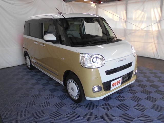 ムーヴキャンバス LEDライト 両側パワースライド シートヒーター ナビ フルセグTV BTオーディオ バックカメラ 前後ドラレコ ETC スマートキー2個(2枚目)