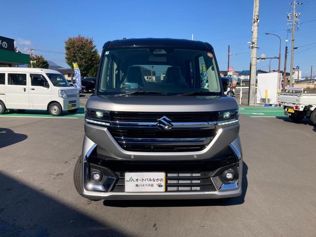 スペーシアカスタム ハイブリッドXSターボ 4WD 届出済未使用車 全周囲カメラ 両側電動スライドドア ナビ TV クリアランスソナー アダプティブクルーズコントロール レーンアシスト 衝突被害軽減システム オートハイビーム LEDヘッドランプ スマートキー(2枚目)