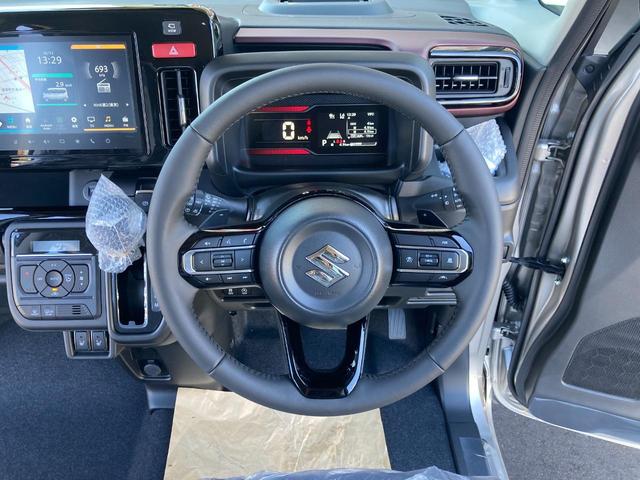 スペーシアカスタム ハイブリッドXSターボ 4WD 届出済未使用車 全周囲カメラ 両側電動スライドドア ナビ TV クリアランスソナー アダプティブクルーズコントロール レーンアシスト 衝突被害軽減システム オートハイビーム LEDヘッドランプ スマートキー(11枚目)