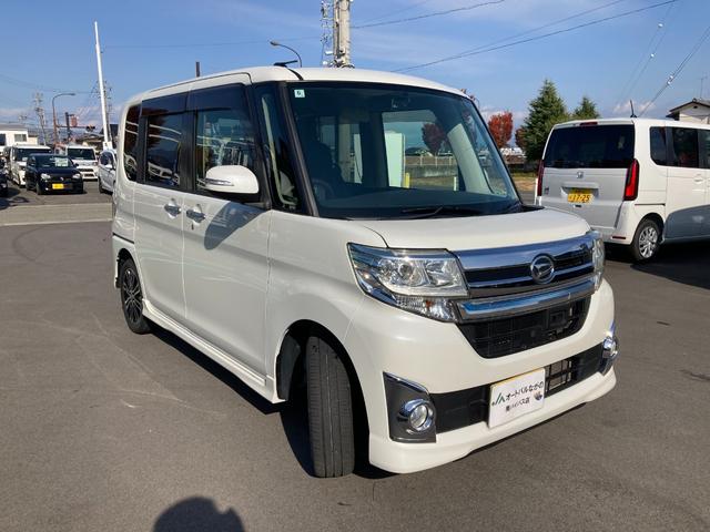 タント カスタムRS スマートセレクションSA 4WD 純正8インチナビ バックカメラ フロントドライブレコーダー 両側電動スライドドア スマートアシスト オートライト LEDヘッドランプ スマートキー スペアキー エコアイドル 後席サンシェード(3枚目)