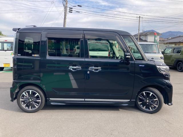 スペーシアカスタム ハイブリッドXSターボ 4WD 全方位モニター 純正8インチナビ 運転席/助手席シートヒーター ETC 左右パワースライドドア クリアランスソナー クルーズコントロール レーンアシスト 衝突被害軽減システム LEDヘッドランプ スペアキー(4枚目)