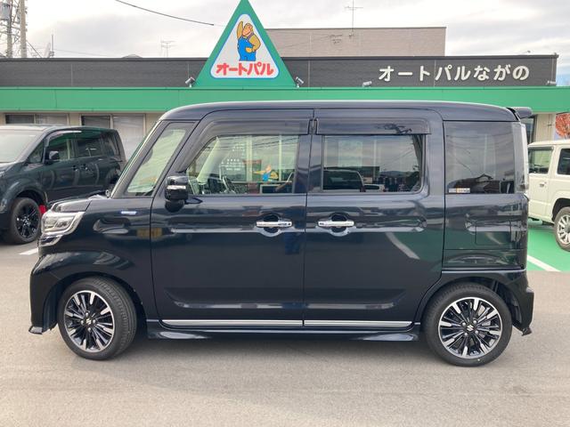 スペーシアカスタム ハイブリッドXSターボ 4WD 全方位モニター 純正8インチナビ 運転席/助手席シートヒーター ETC 左右パワースライドドア クリアランスソナー クルーズコントロール レーンアシスト 衝突被害軽減システム LEDヘッドランプ スペアキー(8枚目)