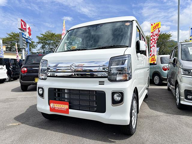 エブリイワゴン ＰＺターボスペシャル　ハイルーフ　４ＷＤ　届出済未使用車　両側スライド　クリアランスソナー　衝突被害軽減システム　ＬＥＤヘッドランプ　スマートキー　アイドリングストップ　電動格納ミラー　シートヒーター　ベンチシート　ＣＶＴ　盗難防止（2枚目）