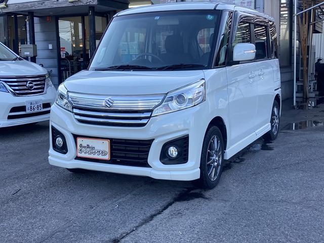 スペーシアカスタム GSターボ ターボ Sキー Pスタート istop ナビ フルセグ CD DVD Bluetooth フォグ アルミ 両Pスラ(6枚目)