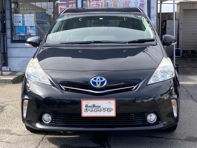 プリウスアルファ G Sキー ETC ナビ フルセグ CD DVD Bluetooth Bカメラ フォグ アルミ(6枚目)