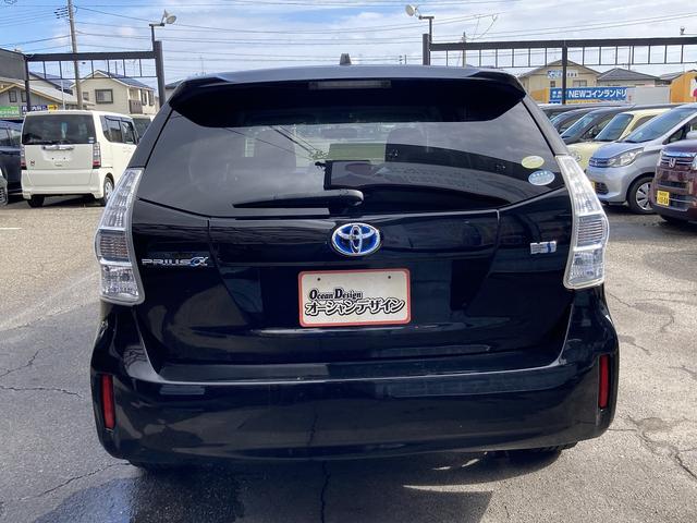 プリウスアルファ G Sキー ETC ナビ フルセグ CD DVD Bluetooth Bカメラ フォグ アルミ(10枚目)