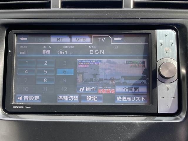 プリウスアルファ G Sキー ETC ナビ フルセグ CD DVD Bluetooth Bカメラ フォグ アルミ(13枚目)