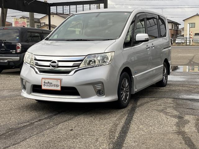 セレナ ハイウェイスター S-ハイブリッド Sキー istop ナビ フルセグ CD DVD Bluetooth Bカメラ フォグ HID アルミ エアロ 片側Pスラ(7枚目)