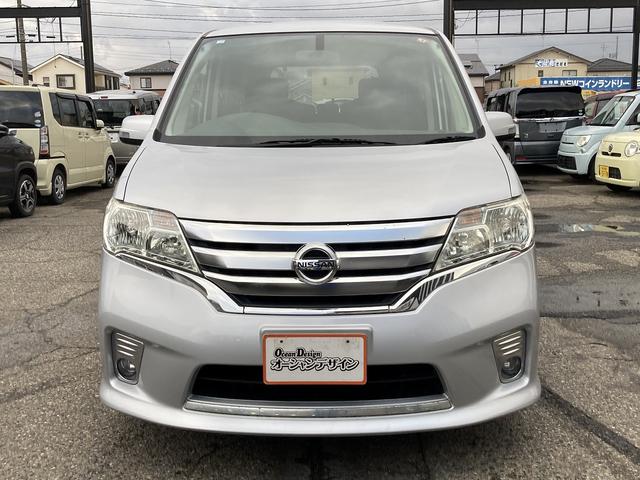 セレナ ハイウェイスター S-ハイブリッド Sキー istop ナビ フルセグ CD DVD Bluetooth Bカメラ フォグ HID アルミ エアロ 片側Pスラ(8枚目)