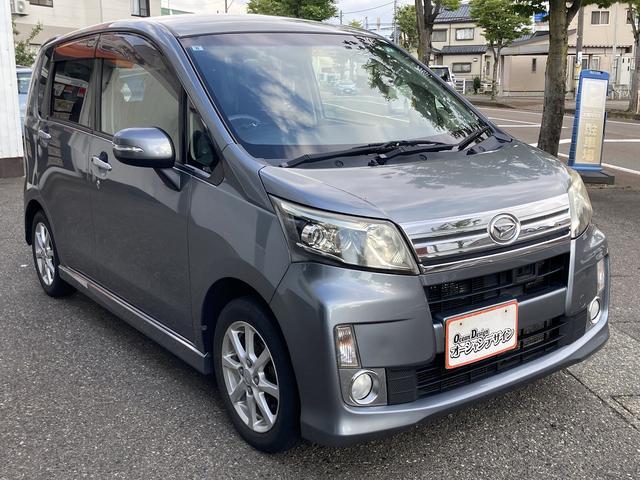 ムーヴ カスタム　Ｘ　ＳＡ　Ｓキー　ｉｓｔｏｐ　ナビ　ワンセグ　ＣＤ　ＤＶＤ　フォグ　ＨＩＤ　アルミ　エアロ（8枚目）