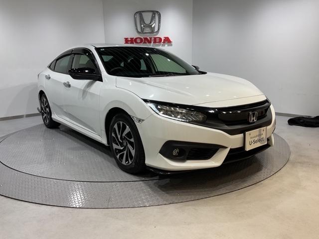 シビック セダンホンダセンシング ドラレコ LEDヘッド 前席シートヒーター スマートキー クルーズコントロール ターボ DVD再生 サイドエアバック ETC ESC ナビTV オートエアコン エアバッグ(9枚目)