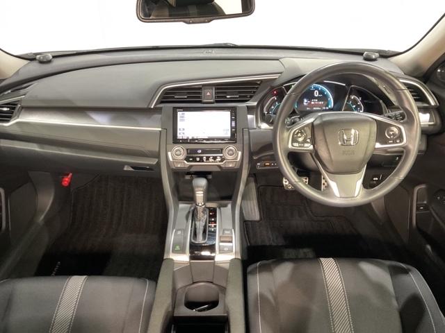 シビック セダンホンダセンシング ドラレコ LEDヘッド 前席シートヒーター スマートキー クルーズコントロール ターボ DVD再生 サイドエアバック ETC ESC ナビTV オートエアコン エアバッグ(12枚目)