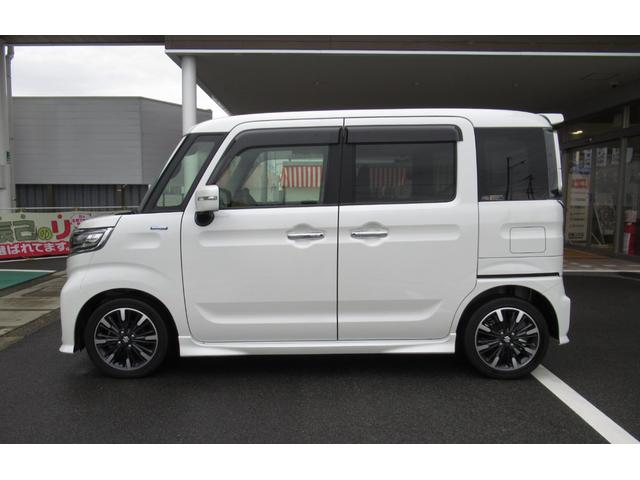 スペーシアカスタム ハイブリッドXSターボ ナビ(CD・DVD・Bluetooth・TVフルセグ)、全方位カメラ、ETC、運転席シートヒーター、両側スライドドア、パークディスタンスコントロール、クルーズコントロール、衝突軽減ブレーキ(5枚目)