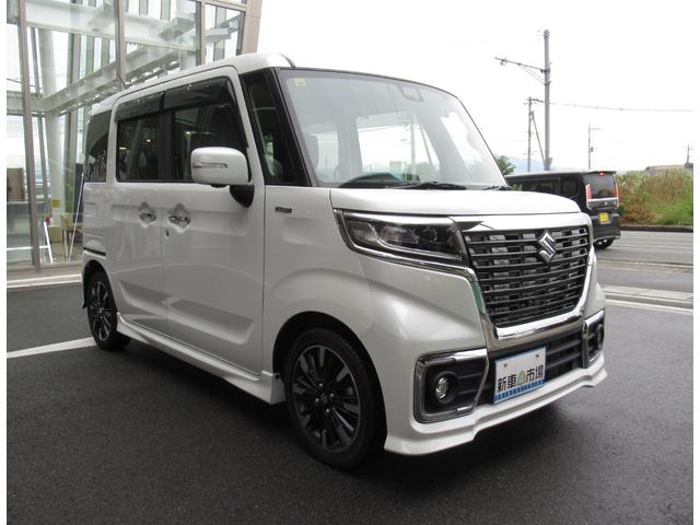 スペーシアカスタム ハイブリッドXSターボ ナビ(CD・DVD・Bluetooth・TVフルセグ)、全方位カメラ、ETC、運転席シートヒーター、両側スライドドア、パークディスタンスコントロール、クルーズコントロール、衝突軽減ブレーキ(6枚目)