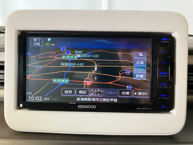 アルトラパン Ｌ　社外ナビ　Ｂｌｕｅｔｏｏｔｈ　シートヒーター　衝突被害軽減ブレーキ　コーナーセンサー　フルセグ　スマートキー　ＥＳＣ　アイドリングストップ　４ＷＤ（12枚目）