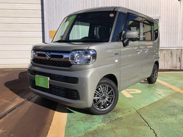 スペーシア ハイブリッドＧ　Ｂｌｕｅｔｏｏｔｈ　純正ナビ　ＬＥＤヘッドライト　バックカメラ　両側スライドドア　衝突被害軽減ブレーキ　オートマチックハイビーム　スマートキー　ＥＳＣ　オートエアコン　アクセル踏み間違い防止措置（2枚目）