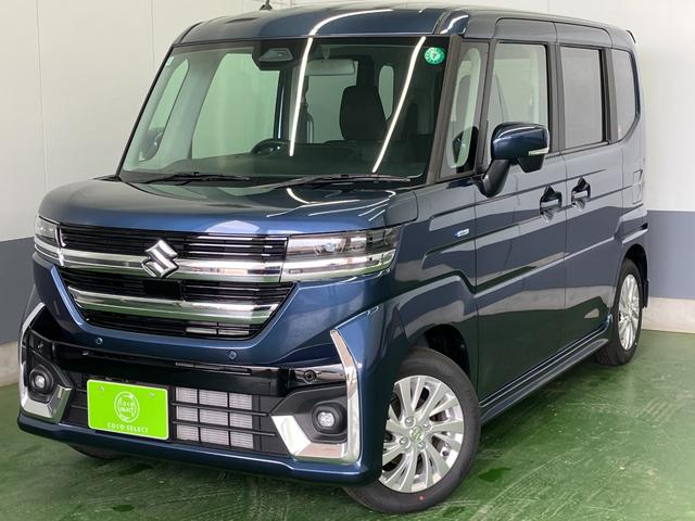 スペーシアカスタム ハイブリッドＧＳ　４ＷＤ　届出済未使用車　両側スライド片側電動ドア　アダプティブクルコン　レーンキープ　アイドリングストップ　オートホールドブレーキ　スマートキー　プッシュスタート　寒冷地仕様　フォグ　オートＬＥＤ（2枚目）