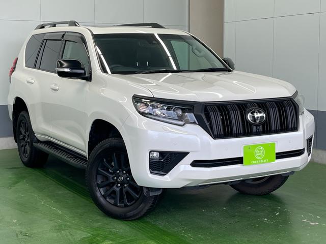 ランドクルーザープラド TX Lパッケージ マットブラックエディション 4WD サンルーフ ルーフレール 全方位モニター ETC2.0 純正メモリナビ Bluetooth USB Aクルコン 本革 Sヒーター Sクーラー スマートキー フォグ オートLEDライト(4枚目)