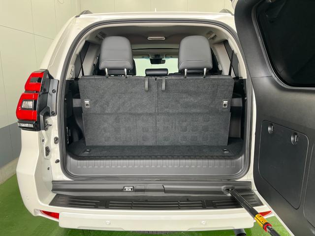 ランドクルーザープラド TX Lパッケージ マットブラックエディション 4WD サンルーフ ルーフレール 全方位モニター ETC2.0 純正メモリナビ Bluetooth USB Aクルコン 本革 Sヒーター Sクーラー スマートキー フォグ オートLEDライト(51枚目)
