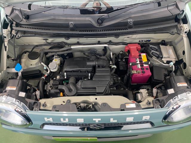 ハスラー タフワイルド 4WD CDプレイヤー USB接続 CD再生 シートヒーター ベンチシート フルフラット アイドリングストップ 衝突軽減ブレーキ スマートキー プッシュスタート 盗難防止装置 フォグ オートHID(48枚目)