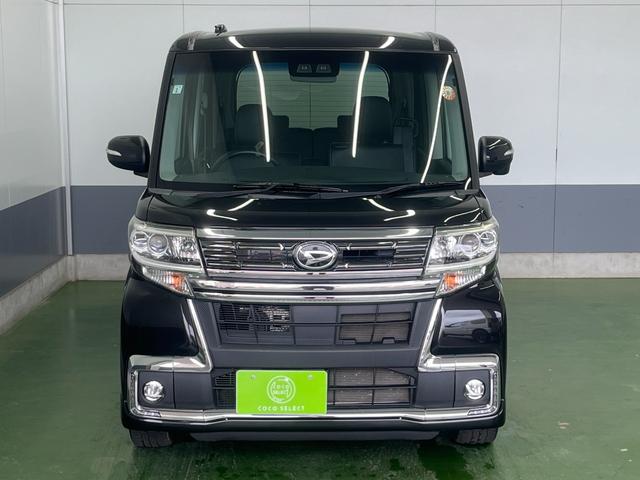 タント カスタムRS トップエディションSAIII 4WD ターボ 両側電動スライドドア バックモニター 純正SDナビ Bluetooth CD DVD フルセグTV スマートキー アイドリングストップ 衝突軽減ブレーキ ベンチシート フォグ LED(3枚目)