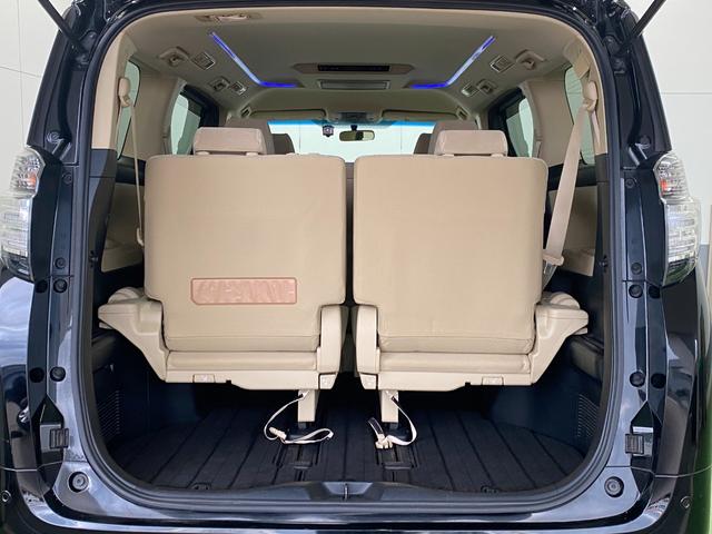 ヴェルファイア 2.5X 4WD 3列 両電スラ 後席モニター ETC 社外SDナビ Bluetooth CD DVD フルセグTV クルコン スマートキー Aストップ ウォークスルー フルフラット フォグ オートLED(38枚目)