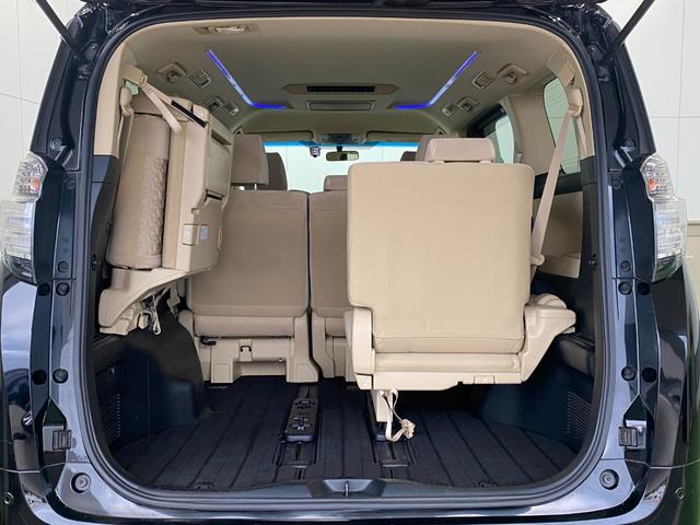 ヴェルファイア 2.5X 4WD 3列 両電スラ 後席モニター ETC 社外SDナビ Bluetooth CD DVD フルセグTV クルコン スマートキー Aストップ ウォークスルー フルフラット フォグ オートLED(40枚目)