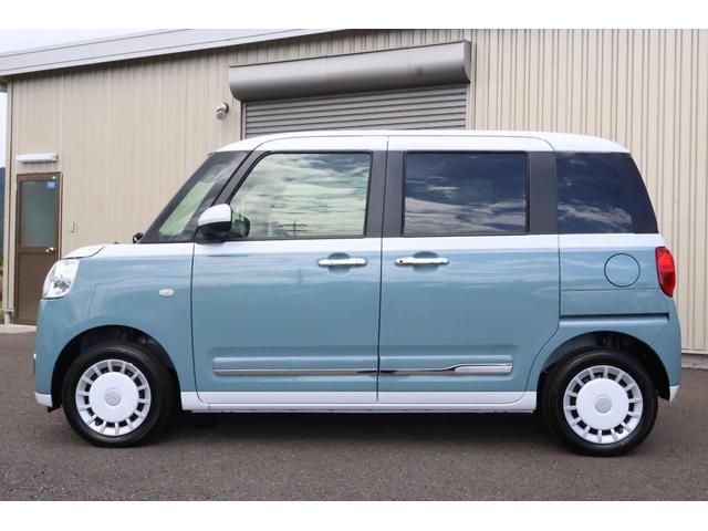 ムーヴキャンバス ストライプスＧ　届出済未使用車　４ＷＤ　バックカメラ　両側電動スライドドア　ナビ　ＴＶ　クリアランスソナー　衝突被害軽減システム　オートライト　ＬＥＤヘッドランプ　スマートキー　アイドリングストップ　電動格納ミラー（16枚目）