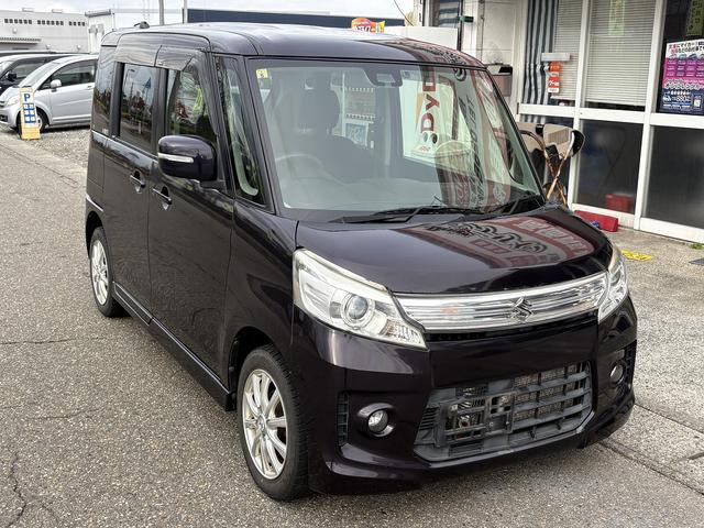 スペーシアカスタム ＴＳ　レーダーブレーキサポート　４ＷＤ　車検２年　ターボ　ナビ　スマートキー　ＣＤ　ＤＶＤ　アイドリングストップ　両側電動スライドドア（3枚目）