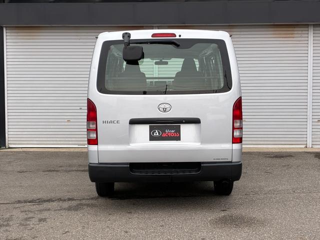 ハイエースバン ロングＤＸ　社外ナビ・ＥＴＣ・ＤＶＤ・ＣＤ・ラジオ・両側スライドドア・キーレス・４ＷＤ（6枚目）