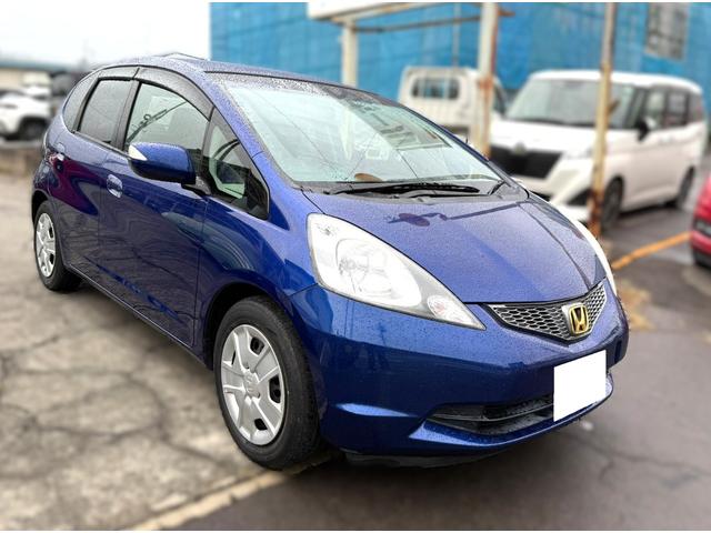 フィット X ナビTV ETC シートヒーター クルーズコントロール オートエアコン スマートキー 走行距離9.2万キロ 車検整備付き 修復歴無し ブルー(2枚目)