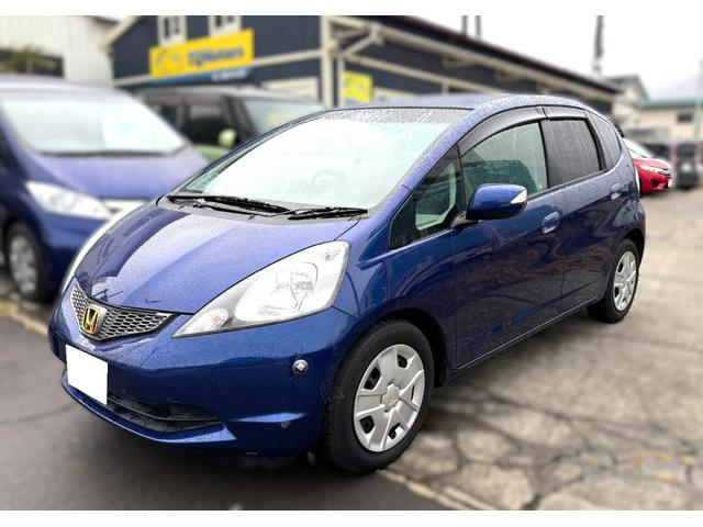 フィット X ナビTV ETC シートヒーター クルーズコントロール オートエアコン スマートキー 走行距離9.2万キロ 車検整備付き 修復歴無し ブルー(4枚目)