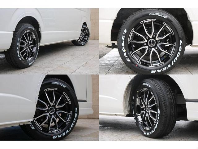 ハイエースワゴン グランドキャビン　グランドキャビン４ＷＤ・１インチローダウン・フロントスポイラー・Ｄｅｌｆ０６　１７インチアルミホイール・ナスカータイヤ・オーバーフェンダー・ＬＥＤテールランプ・ＬＥＤハイマウント・ナビ（20枚目）