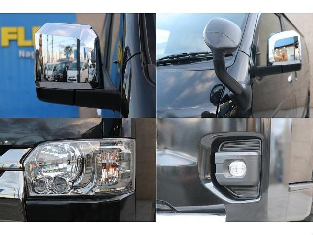 ハイエースバン スーパーＧＬ　ダークプライムＩＩ　ジャオス　スキットバーオーバーフェンダーＸＪ０４　１６ＡＷオープンカントリータイヤクラシックテールランプブラウンベッドキットシートカバーＰｉｏｎｅｅｒ７インチナビサイドバーＥＴＣ　ＣＦカーゴマット（14枚目）