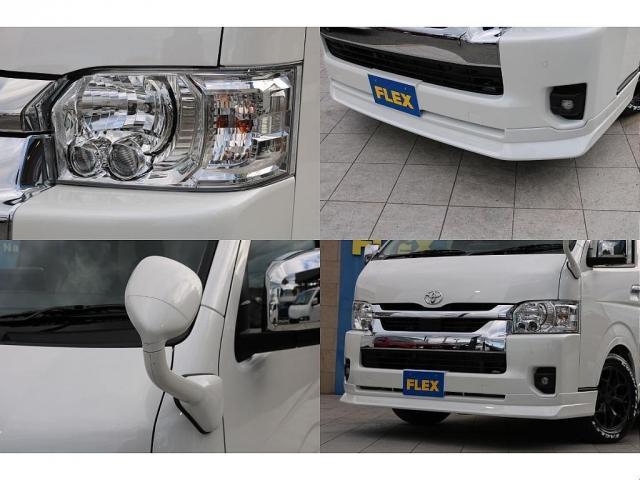 ハイエースワゴン GL パールホワイト 10人乗り ワゴン ゼロワゴンベッドキット アルパインBIGX11インチナビ 12.8インチフリップダウン ETC FLEXオリジナルカスタムコンプリートカー ローダウン(15枚目)