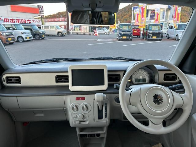 アルトラパン G 届出済未使用車 CVT クリアランスソナー レーンアシスト 衝突被害軽減システム オートライト スマートキー アイドリングストップ 電動格納ミラー シートヒーター ベンチシート 盗難防止システム(8枚目)