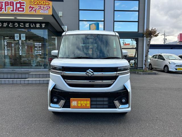 スペーシアカスタム ハイブリッドＧＳ　届出済未使用車　ＣＶＴ　両側スライド・片側電動　クリアランスソナー　オートクルーズコントロール　レーンアシスト　衝突被害軽減システム　オートライト　ＬＥＤヘッドランプ　スマートキー　電動格納ミラー（18枚目）