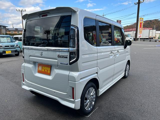 スペーシアカスタム ハイブリッドＧＳ　届出済未使用車　ＣＶＴ　両側スライド・片側電動　クリアランスソナー　オートクルーズコントロール　レーンアシスト　衝突被害軽減システム　オートライト　ＬＥＤヘッドランプ　スマートキー　電動格納ミラー（21枚目）