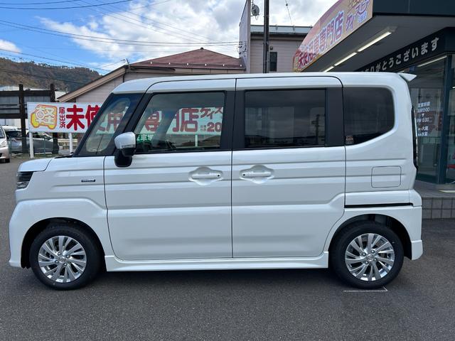 スペーシアカスタム ハイブリッドGS 届出済未使用車 CVT 両側スライド・片側電動 クリアランスソナー オートクルーズコントロール レーンアシスト 衝突被害軽減システム オートライト LEDヘッドランプ スマートキー 電動格納ミラー(24枚目)