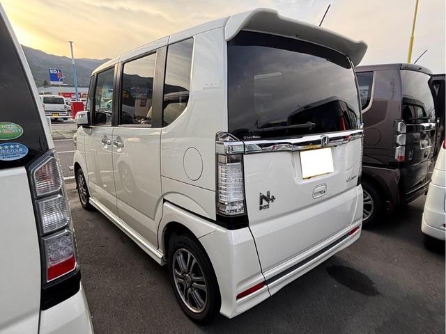 N-BOX+カスタム G・Lパッケージ 4WD オリジナル8整備付 メモリーナビ 地デジTV バックカメラ USB接続 ETC車載器 助手席側電動スライドドア HIDヘッドライト プッシュスタート スマートキー(4枚目)